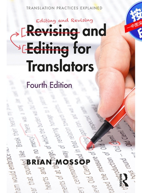 预售【按需印刷】英文原版 翻译者的修订与编辑 Revising and Editing for Translators 原装进口正版书籍