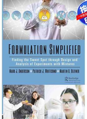 预售【按需印刷】英文原版 简化配方 Formulation Simplified 原装进口正版书籍