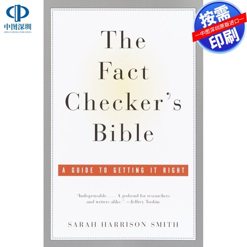 预售【按需印刷】英文原版 事实核查者圣经The Fact Checkers Bible原版进口书籍