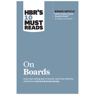 英文原版 哈佛商业评论的10篇必读书籍 HBR’s 10 Must Reads on Boards