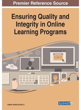 【预售 按需印刷】英文原版确保在线学习计划的质量和完整性Ensuring Quality and Integrity in Online Learning Programs原装进