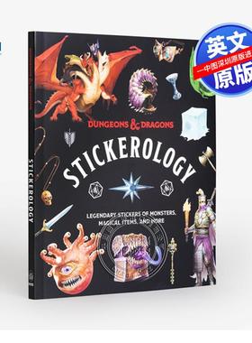 预售英文原版 龙与地下城贴纸学 Dungeons & Dragons Stickerology