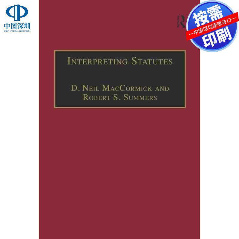 预售【按需印刷】英文原版 解释法规 Interpreting Statutes 原装进口正版书籍