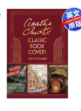 现货英文原版 阿加莎克里斯蒂经典书籍封面明信片 100张封面 Agatha Christie Classic Book Covers: 100 Postcards