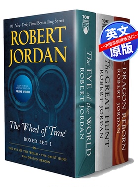 预售英文原版 The Wheel of Time Boxed 时光之轮1-3册 全英文版奇幻科幻小说 罗伯特乔丹