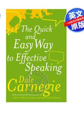 预售英文原版 有效演讲的快速简易方法 The Quick And Easy Way To Effective Speaking