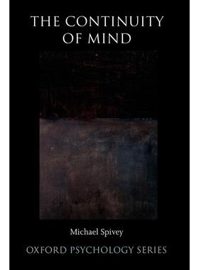 预售【按需印刷】英文原版 The Continuity of Mind心灵的连续性 牛津大学出版 原版进口正版书籍