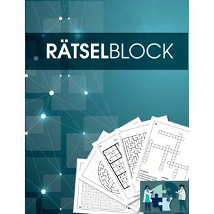 【预售 按需印刷】德文原版R?tselbuch und R?tselblock für Erwachsene und Senioren -英文原版Sudoku Kreuzwortr?tsel Logik