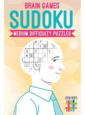 【预售 按需印刷】英文原版Brain Games Sudoku Medium Difficulty Puzzles进口原版正版书籍