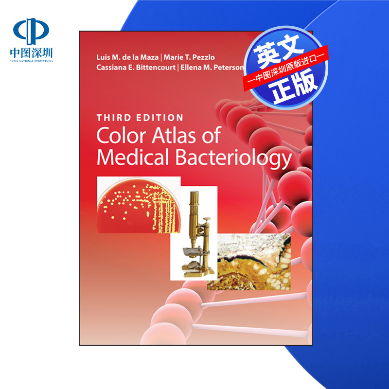 【预售 按需印刷】Wiley出版 医学细菌学彩色图集 Color Atlas of Medical Bacteriology 进口英文正版书籍