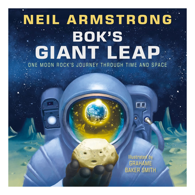 英文原版 博克的大跃进 Bok's Giant Leap 登月第一人 航空航天 尼尔·阿姆斯特朗 青少年儿童读物 全彩插画书 进口正版书