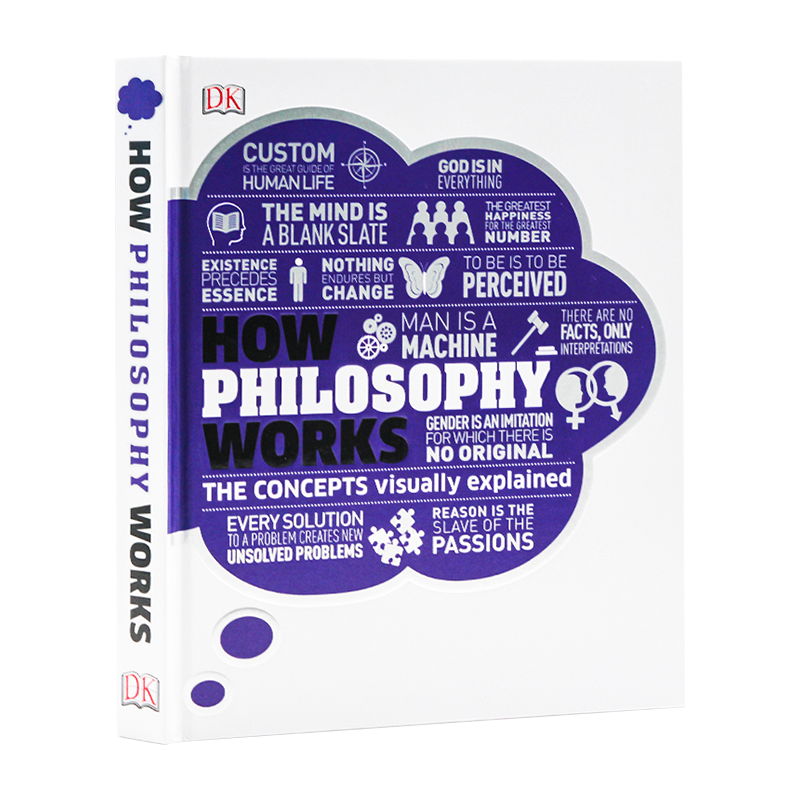 DK视觉图解百科 哲学如何运作 How Philosophy Works The concepts visually explained 英文原版 哲学科普读物 精美插图 精装