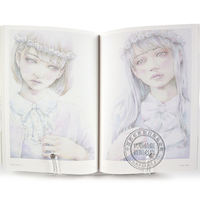 In stock [Deep Illustrations in Japanese] ひら に に works collection White Light Japanese version pencil transparent watercolor artist overpowered beautiful girl Japanese illustrator art collection Original imported genuine book thumbnail 4