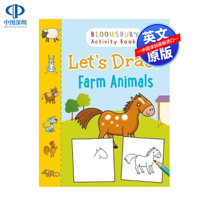 英文原版 让我们画农场动物（阿德拉德·科尔斯）Let's Draw Farm Animals (Adlard Coles Maritime Classics) 儿童互动益智读物
