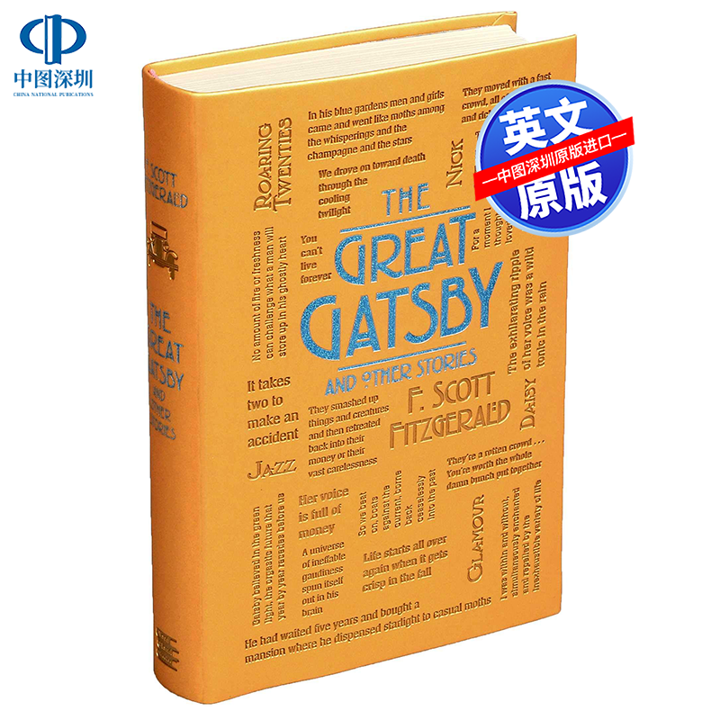 英文原版 了不起的盖茨比 精装 Word Cloud Classics系列 The Great Gatsby 菲茨杰拉德 世界经典文学名著小说书 书籍/杂志/报纸 文学小说类原版书 原图主图