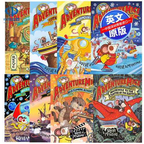 预售英文原版 Adventuremice 冒险鼠系列Of Mice and Mummies/Otter Chaos/Mermouse Mystery/Mice on the Ice/ 儿童分级阅读故事