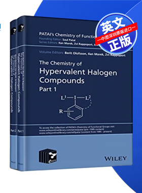 【预售 按需印刷】Wiley出版高价卤素化合物的化学2册集The Chemistry of Hypervalent Halogen Compounds 2 Vol.进口英文正版书籍