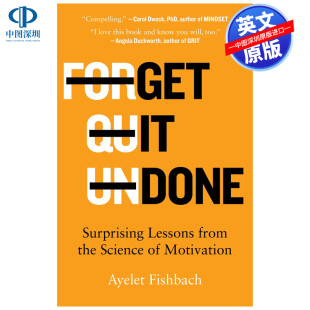 Lessons 从动机科学中得到惊人 Get Motivation 书籍 英文原版 Done 教训 the from Surprising 进口正版 Science