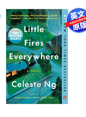 现货 英文原版 遍地小火苗 小小小小的火 Little Fires Everywhere 伍绮诗 2017年悬疑小说 无声告白作者书
