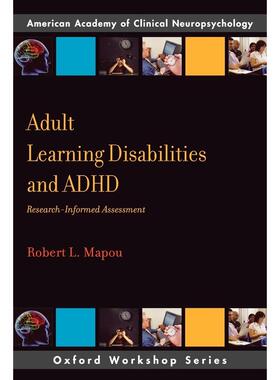 预售【按需印刷】英文原版 Adult Learning Disabilities and ADHD 成人学习障碍与ADHD 牛津大学出版 原版进口正版书籍