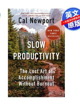 现货英文原版 慢效率：没有倦怠的失落的成就艺术 Slow Productivity