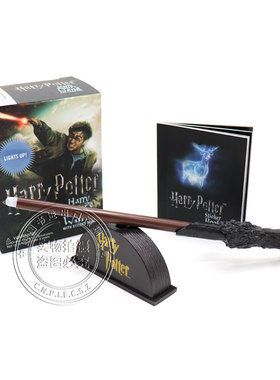 英文原版 哈利波特 魔杖和贴纸书套装 Harry Potter Wizard’s Wand with Sticker Book 电影周边 哈利波特手办北京环球影城
