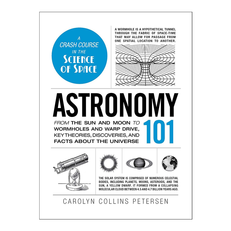英文原版 天文101 从太阳和月亮到经驱动 关键理论 发现和事实 Astronomy 101 科学 自然科学 进口正版英文版书籍