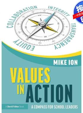预售【按需印刷】英文原版 行动中的价值观：学校领导的指南针 Values in Action: A Compass for School Leaders 原装进口正版书