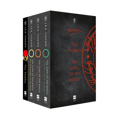 预售英文原版 霍比特人和指环王魔戒系列4册套装小说The Hobbit and the Lord of the Rings托尔金史诗奇幻进口书正版
