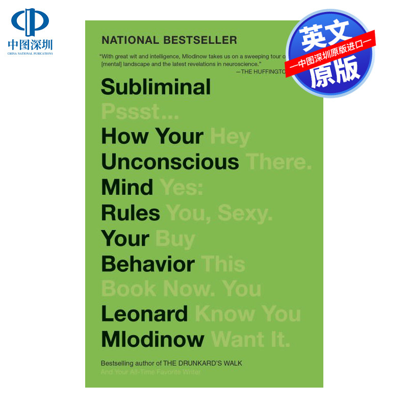预售英文原版  潜意识:你的潜意识如何支配你的行为 Subliminal : How Your Unconscious Mind Rules Your Behavior 控制你行为的