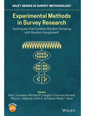 【预售 按需印刷】英文原版调查研究中的实验方法Experimental Methods in Survey Research原装进口正版书籍