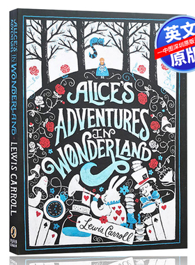 预售英文原版 爱丽丝梦游仙境 插图小说 世界经典文学名著 Alice’s Adventures in Wonderland 儿童青少年学生课外英语童话故事书