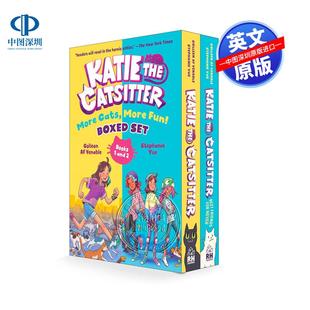 Boxed 盒装 2册 预售英文原版 the Fun Set Cats 版 More Catsitter 童趣绘本套装 Katie 猫咪保姆凯蒂：更多猫咪更多乐