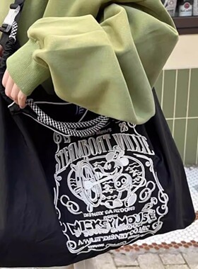 日本代购ballchain高圆圆同款购物袋2026夏新款刺绣单肩斜挎女包