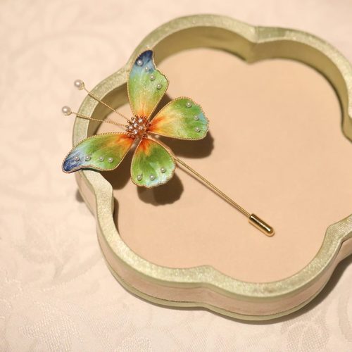 苏绣缂丝手工双面绣蝴蝶团扇刺绣