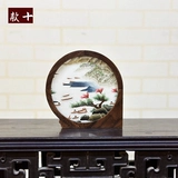 Вышивка из грецкого ореха маленькие украшения Suzhou Двусторонняя вышивка на рабочем столе творческий стол Новый китайский стиль стол в китайском стиле подарок