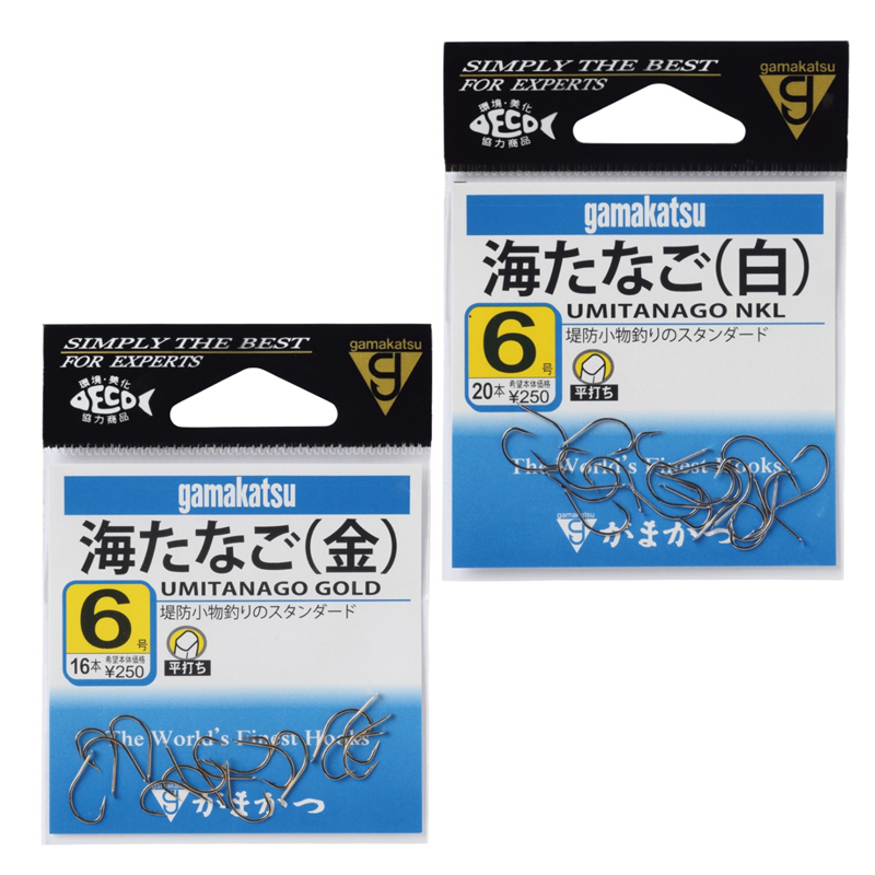 伽玛卡兹金海夕鱼钩gamakatsu日本矶钓筏钓海钓鲫鱼钩有倒刺12218 户外/登山/野营/旅行用品 鱼钩 原图主图