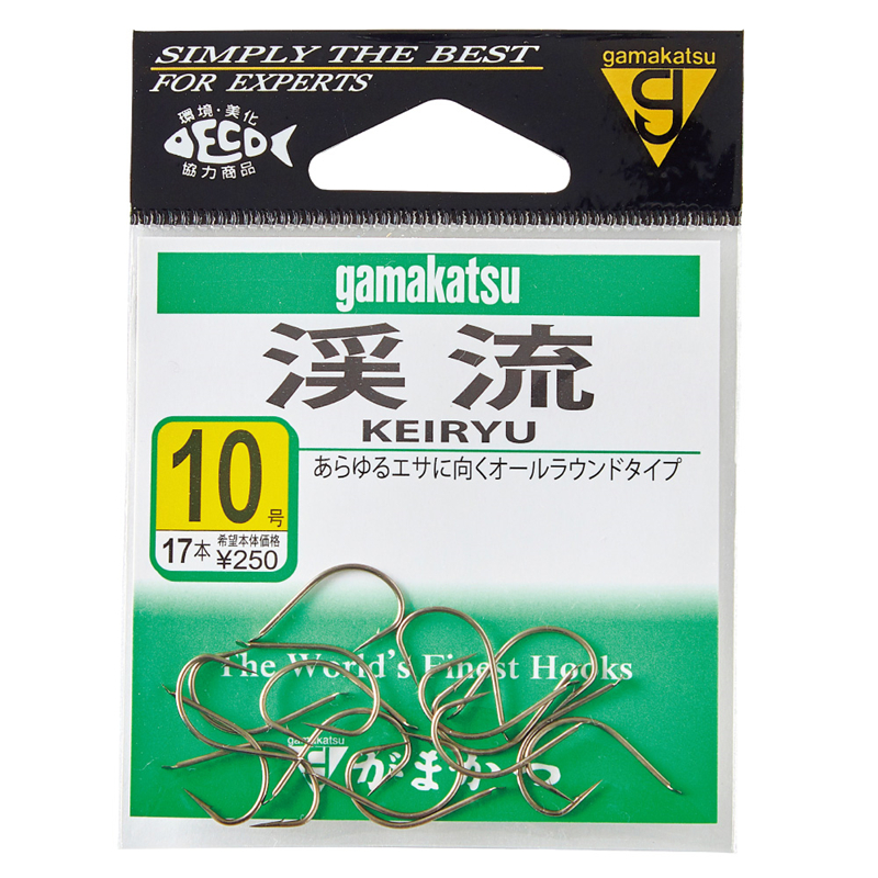 日本进口伽玛卡兹溪流钩综合泛用型野钓鱼钩鲫鱼清波GAMAKATSU1