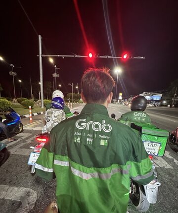 泰国grab正品外套 租摩托 战术外套 东南亚防嗮服 Grab外卖服