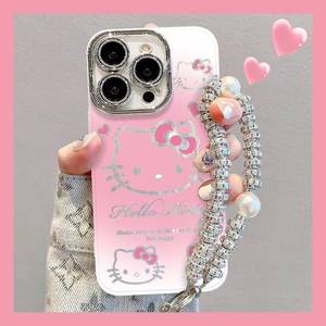 网红Kt猫适用于苹果16Promax手机壳iPhone 15 /14Pro新款华为Mate60Pro女款Pura70 Glory 300羽毛纱Reno13/S2