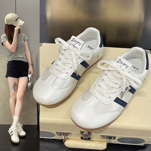 鞋子女款2025新款秋季通勤百搭休闲鞋软底不累脚运动鞋平底德训鞋