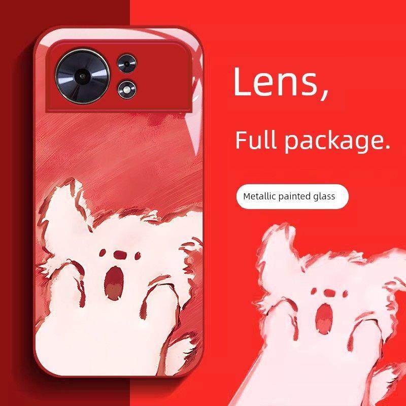 适用华为麦芒40手机壳30惊讶小狗20高级感11麦芒10新款女畅享80可爱卡通70Pro全包防摔60X个性创意50不会撞壳