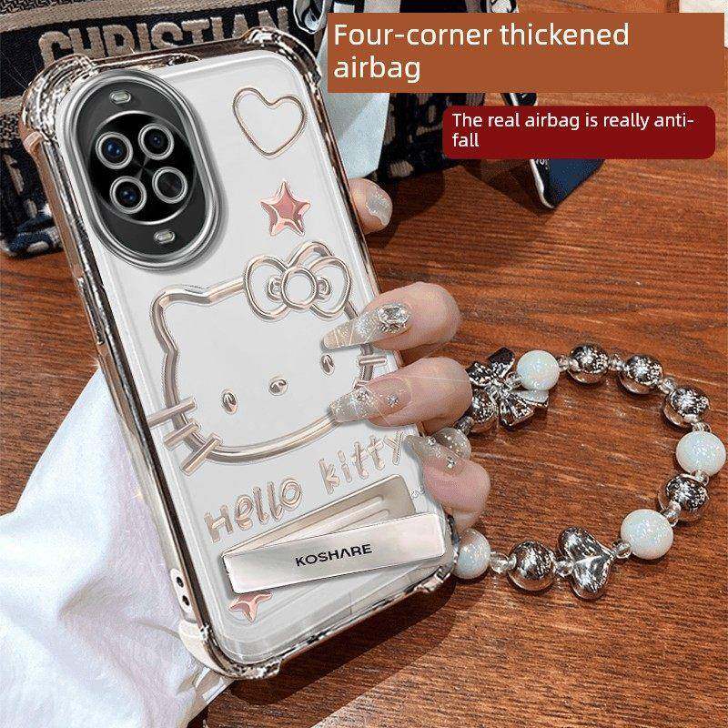 适用于华为Nova14手机壳13Pro心脏Kt猫12Ultra女性新11Se可爱卡通10电镀四角防摔Nova9全包式8Pro透明7Se托架