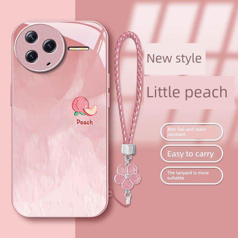 适用红米note14pro手机壳13夏日桃子新款女红米note12turbo高级感11epro防摔10pro创意9硅胶液态全包保护套