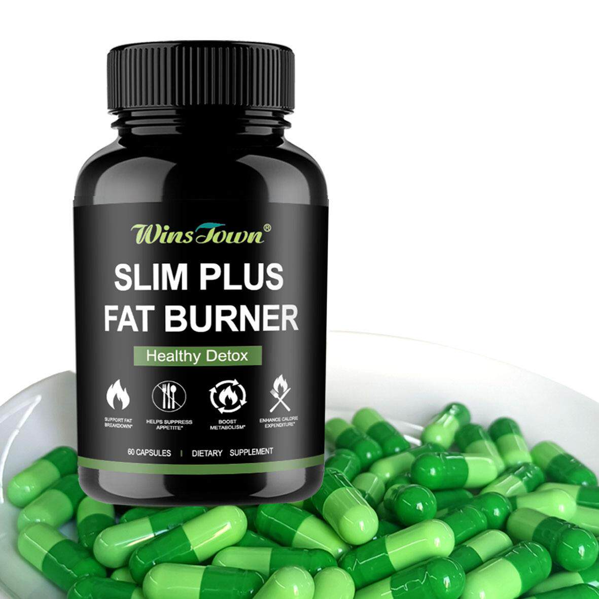 跨境现货胶囊slim plus fat burner slimming capsule 工厂直发