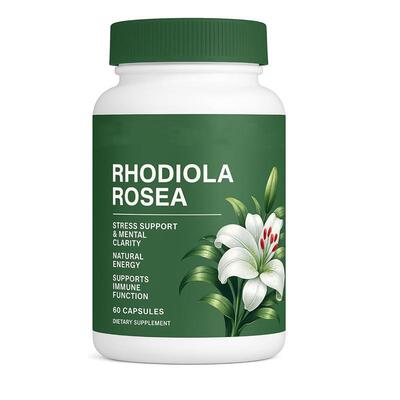 跨境爆款红景天胶囊60粒RHODIOLA ROSEA CAPSUL热销现货源头O样品