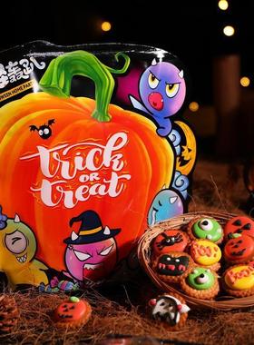 Halloween piping cookies cartoon cute frosting 万圣节饼干