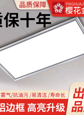樱花金鼎集厨房30X30x60led平板灯卫生间铝扣板浴室嵌入式30*60灯