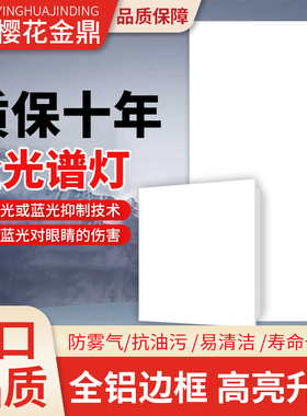 樱花金鼎厨房30X30led平板灯卫生间铝扣板浴室嵌入式30*60全光谱