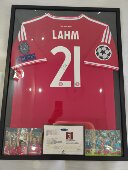 裱相框球衣裱框收藏 拉姆拜仁印签签名球衣装 生日礼物 含球衣